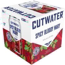 Cutwater Spirits Vodka Spicy Bloody Mary Cocktail 4-Pack Can