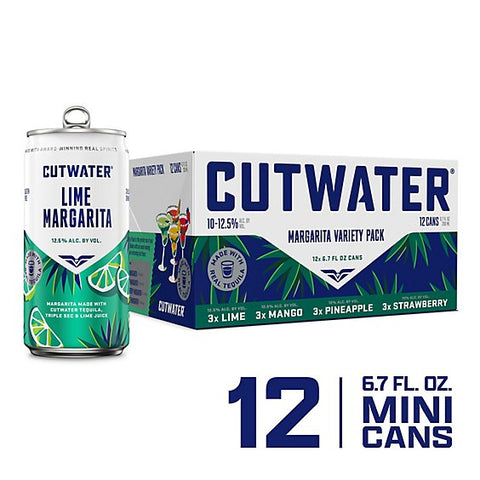 Cutwater Spirits Margarita Variety Pack 10oz-12 Pack Can