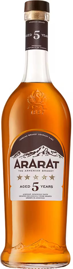 Ararat 5 Stars V.S. 5 Year Old Brandy 700ml