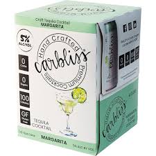 Carbliss Margarita Tequila Cocktail 12-Oz Can 4-Pack
