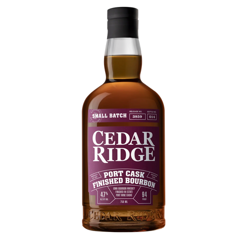 Cedar Ridge Distillery Port Cask Finish Iowa Bourbon Whiskey 750ml