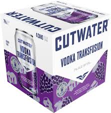 Cutwater Spirits Grape Vodka Transfusion Cocktail 4-Pack