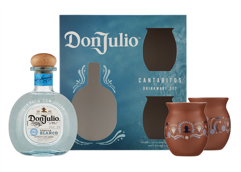 Don Julio Reserva de Don Julio Blanco Tequila With Cantaritos Drinkware Set 750ml