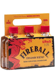 Fireball Cinnamon Whisky 100ml 6-Pack