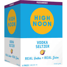 High Noon Passionfruit Vodka Seltzer 4-Pack Can
