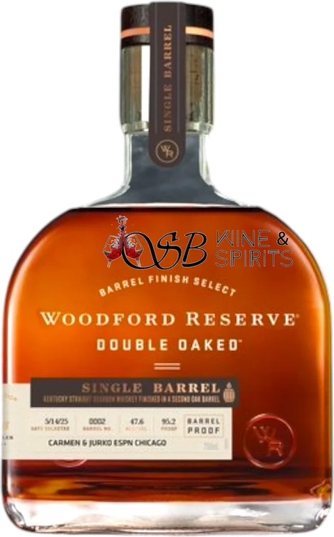 Woodford Reserve Double Oaked ESPN1 Single Barrel Bourbon Whiskey 750ml