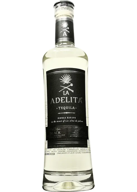 La Adelita Black Cristalino Anejo Tequila 750ml