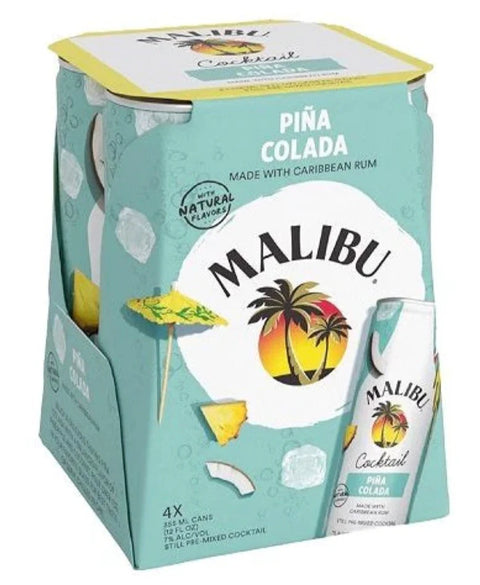 Malibu Pina Colada Cocktail 4-Pack