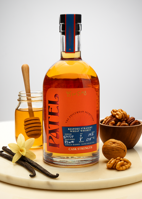 Patel Bespoke 7 Year Old Single Barrel Cask Strength Wheat Whiskey 750ml