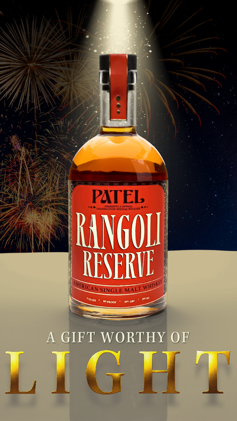 Patel Diwali Celebration Special Release Rangoli Reserve 7 Year Old American Single Malt Whiskey 750ml