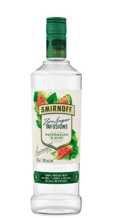 Smirnoff Zero Sugar Infusions Watermelon & Mint Vodka 750ml