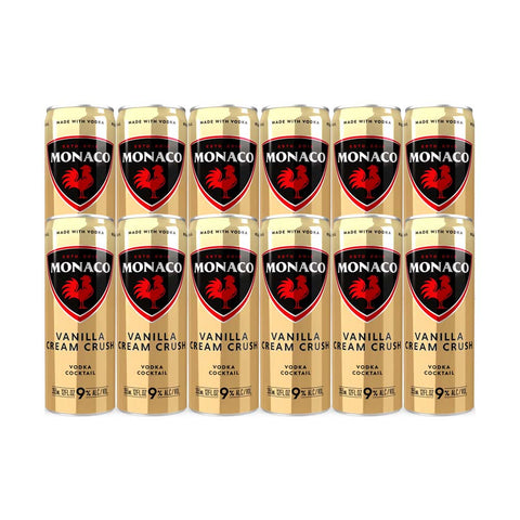 Monaco Vanilla Cream Crush Cocktail 355ml 12-Pack