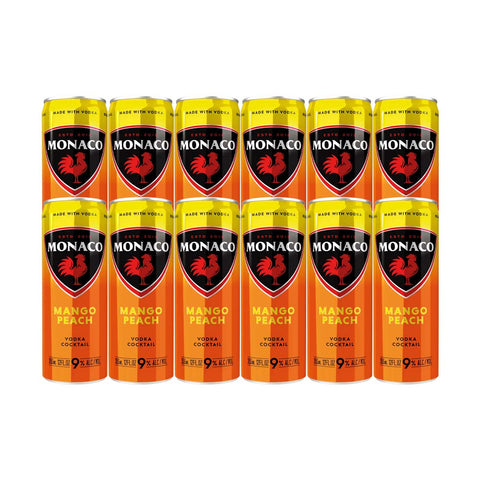 Monaco Mango Peach Cocktail 355ml 12-Pack