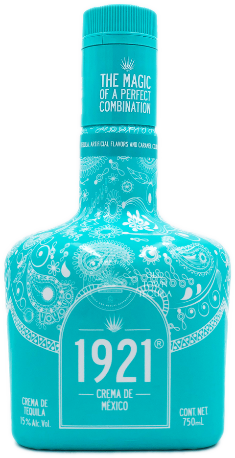 1921 Crema de Tequila Turquoise Bottle 750ml