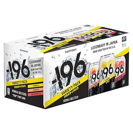 Suntory -196 Vodka Seltzer Variety 8-Pack Can