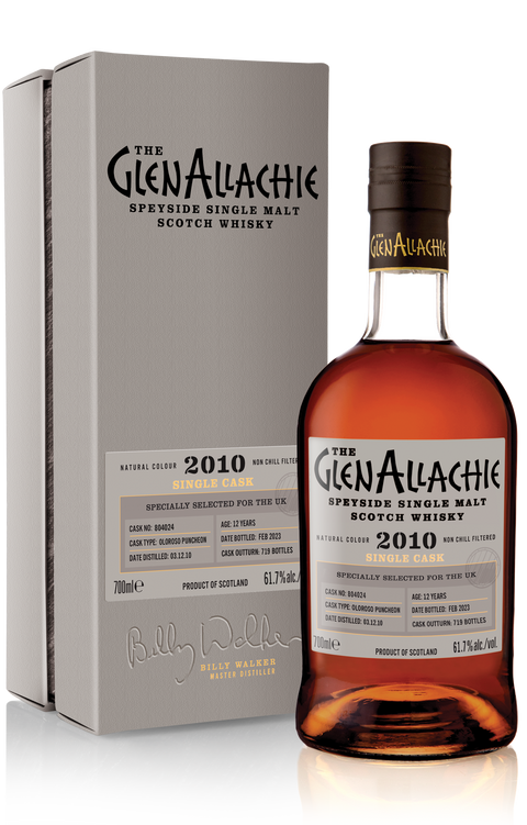 2010 GlenAllachie Single Cask Oloroso Puncheon Single Malt Scotch Whisky 700ml