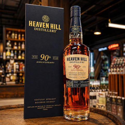2025 Heaven Hill 90th Anniversary Historic Tribute 9 Year Bourbon Old  Kentucky Straight Bourbon Whiskey 750ml