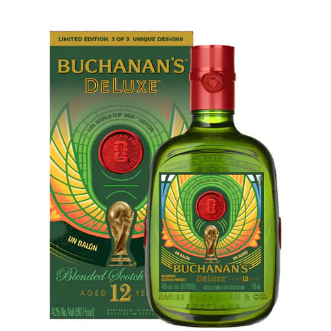 2026 FIFA World Cup Limited Edition Buchanan’s DeLuxe 12 Year Old Blended Scotch Whisky 750ml