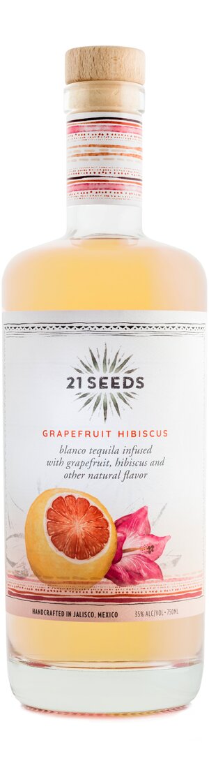 21 Seeds Grapefruit Hibiscus Infused Blanco Tequila 750ml