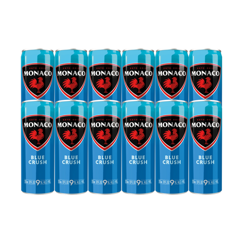 Monaco Blue Crush Cocktail 355ml 12-Pack