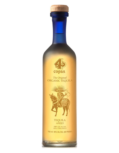 4 Copas Organic Anejo  Tequila 750ml