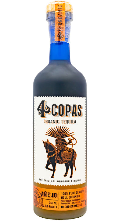 4 Copas Over Proof Anejo Tequila 750ml