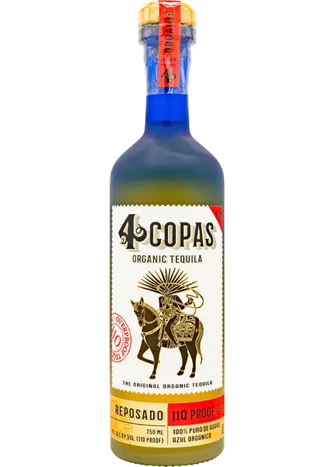4 Copas Over Proof Reposado Tequila 750ml