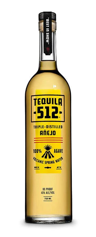 512 Triple-Distilled Anejo Tequila 750ml