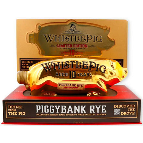 WhistlePig Piggybank Limited Edition 10 Year Old Straight Rye Whiskey 750ml