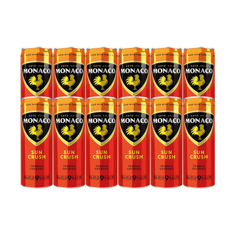 Monaco Tequila Sun Crush Cocktail 355ml 12-Pack