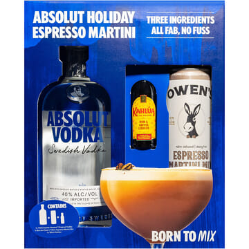 Absolut Vodka Martini Gift Set 750ml