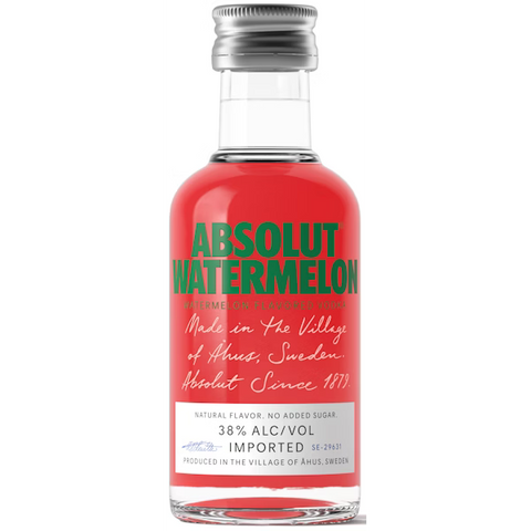 Absolut Watermelon Flavored Vodka 50ml