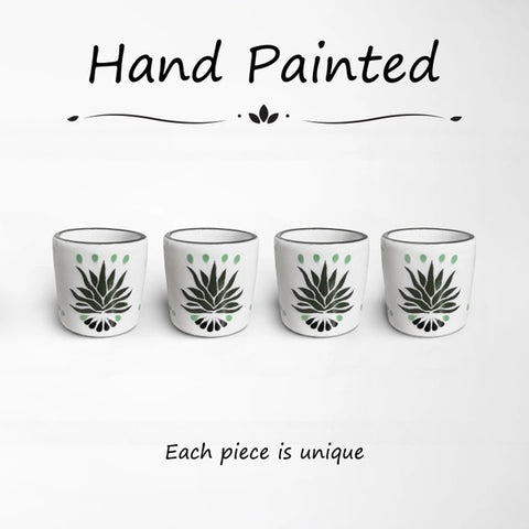 Agave Painted Mezcal Shot Glass 1.6-Oz