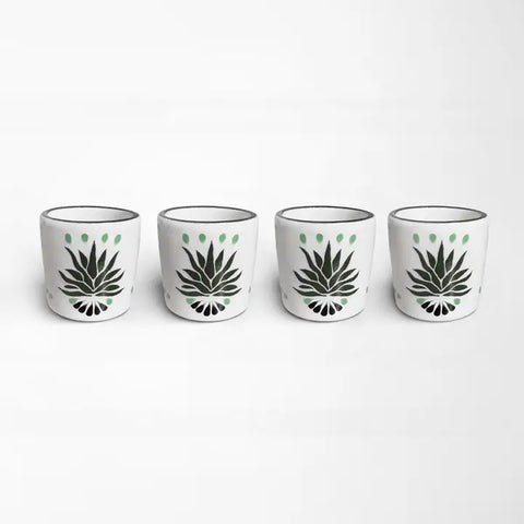 Agave Painted Mezcal Shot Glass 1.6-Oz