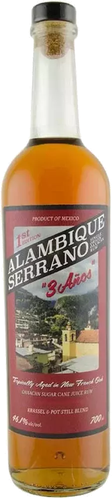 Alambique Serrano 3 Anos 2nd Edition Single Origin Oaxacan Rum 750ml