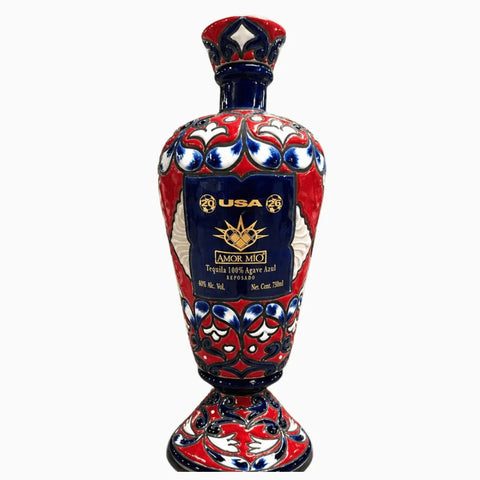Amor Mio Ceramic USA Edition Reposado Tequila 750ml