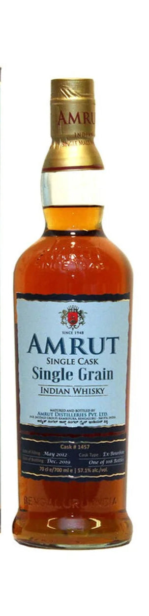 Amrut Single Cask 1432 Single Grain Indian Whisky 750ml