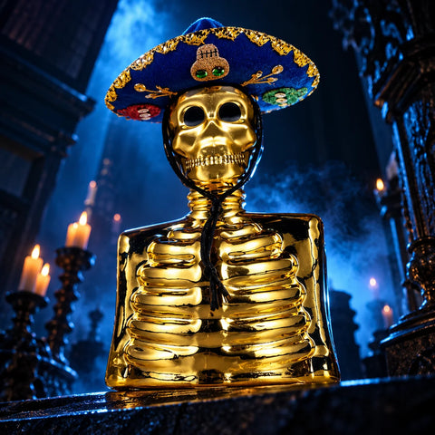 Azulejos Skeleto Skelly Anejo Tequila 750ml