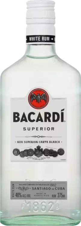 Bacardi Carta Blanca Superior White Rum 375ml