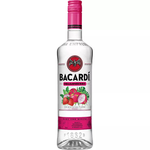 Bacardi Dragon Berry Dragonfruit Infused Strawberry Rum 750ml