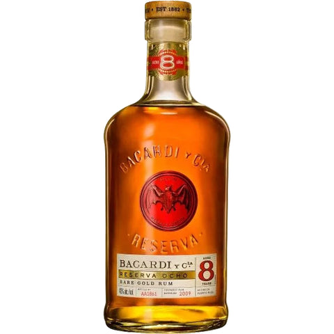 Bacardi Reserva Ocho 8 Year Old Rare Gold Rum 750ml