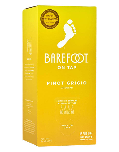 Barefoot On Tap Pinot Grigio 3Lt
