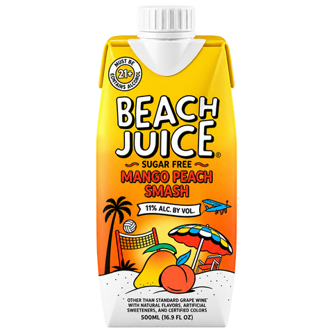 Beach Juice Mango Peach Smash Cocktail 500ml