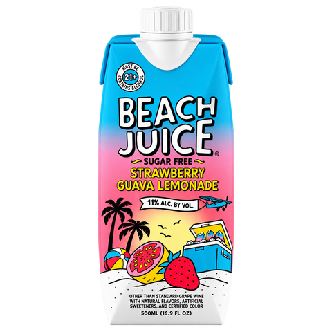 Beach Juice Strawberry Guava Cocktail 500ml