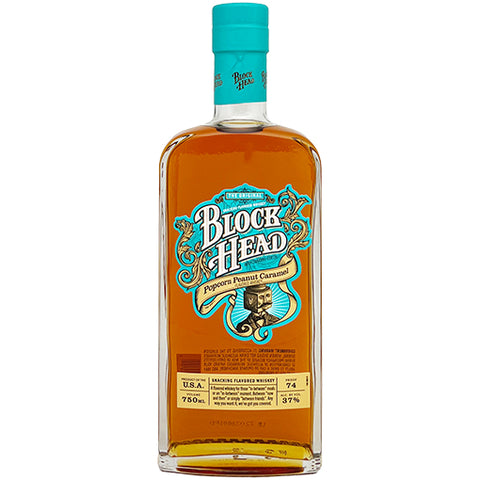 Block Head Popcorn Peanut Caramel Flavored Whiskey 750ml