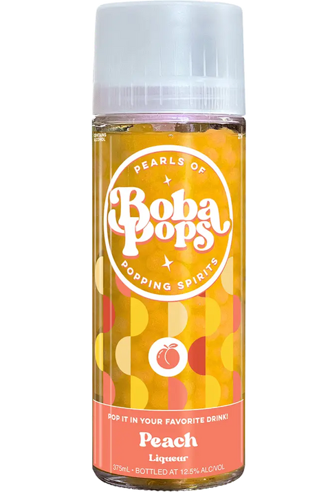 Boba Pops Cocktail Caviar Peach Liqueur 375ml