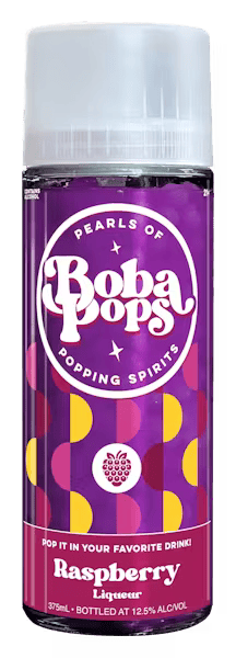 Boba Pops Cocktail Caviar Raspberry Liqueur 375ml