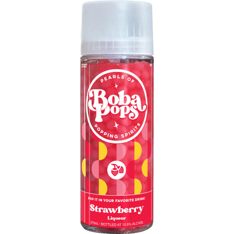 Boba Pops Cocktail Caviar Strawberry Liqueur 375ml