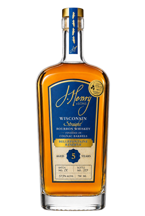 J. Henry & Sons Bellefontaine Reserve 5 Year Old Straight Bourbon Whiskey 750ml