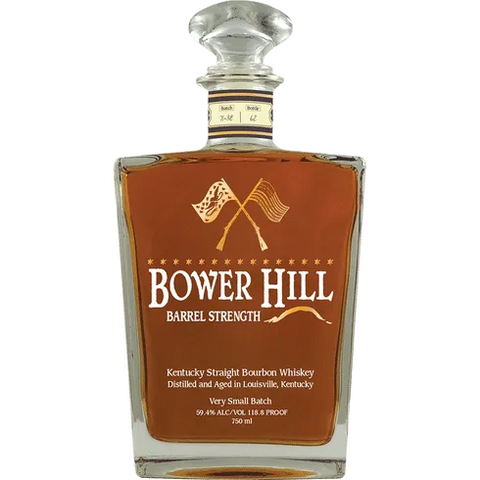 Bower Hill Barrel Strength Straight Bourbon Whiskey 750ml